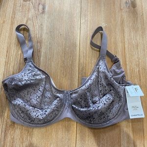 NEW Chantelle 40DDD 40F mauve bra